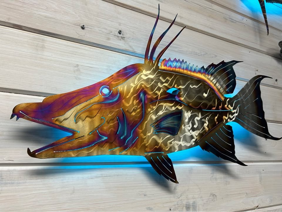 Benjamin Emerson Facebook ad: Hogfish Metal Art Stainless steel
