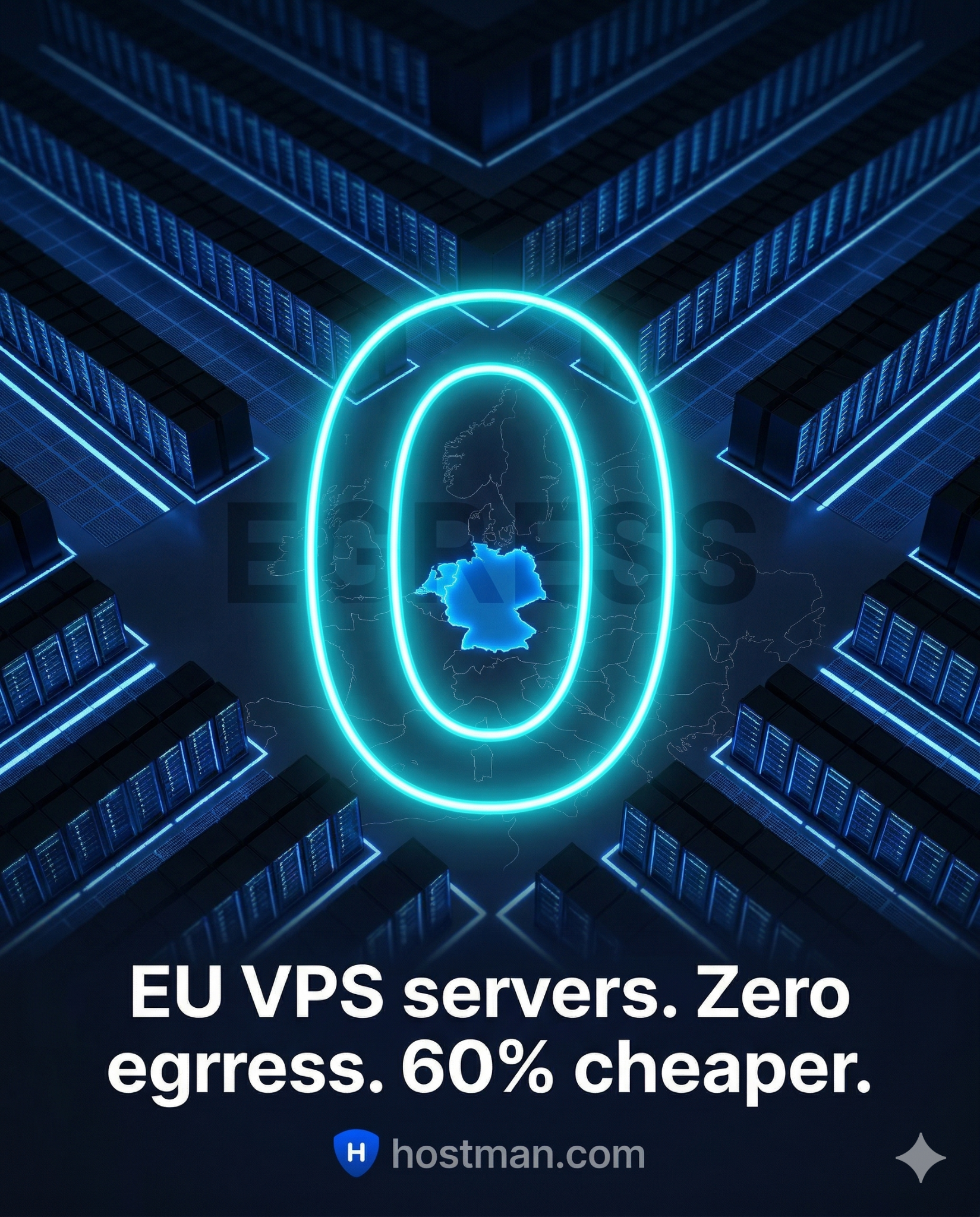 Hostman EU Facebook ad: Reduce Cloud Costs. Reclaim Data Sovereignty.