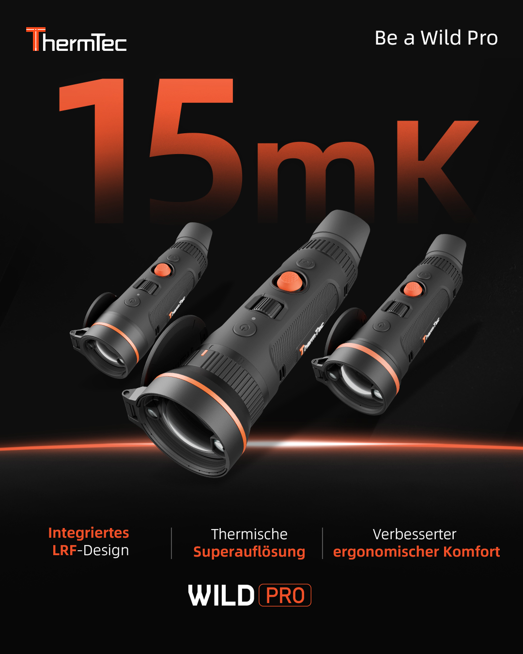 ThermTec outdoor Germany Facebook ad: Erreichen Sie Profi-Niveau bei der Jagd.