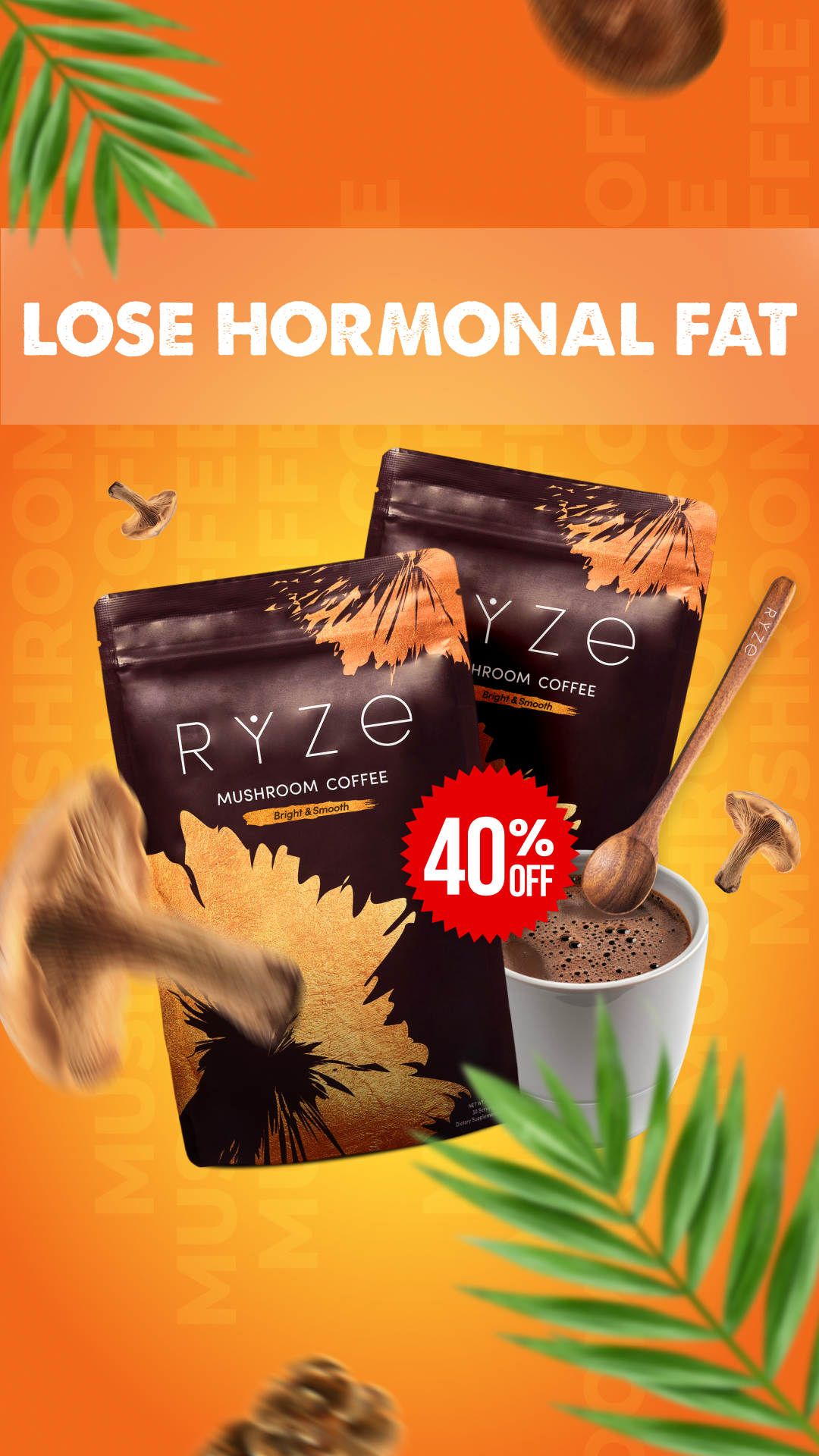 RYZE Superfoods Facebook ad
