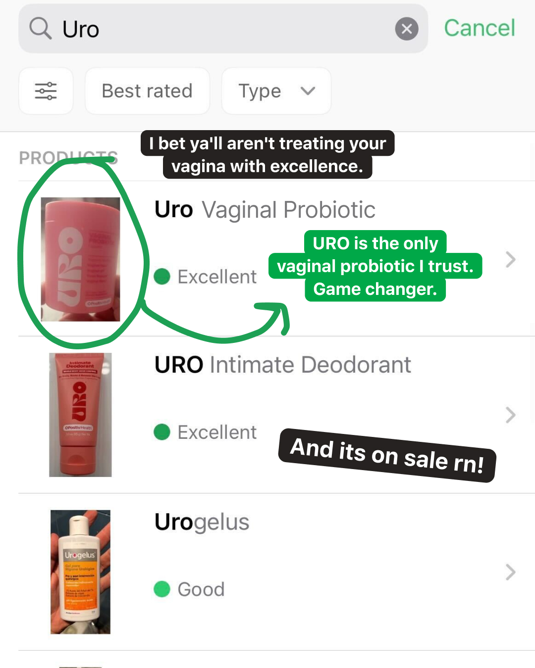Sheissoloraya Facebook ad: I'm FINALLY smelling healthy