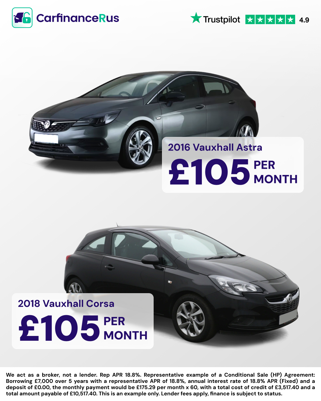 CarFinance R Us Facebook ad