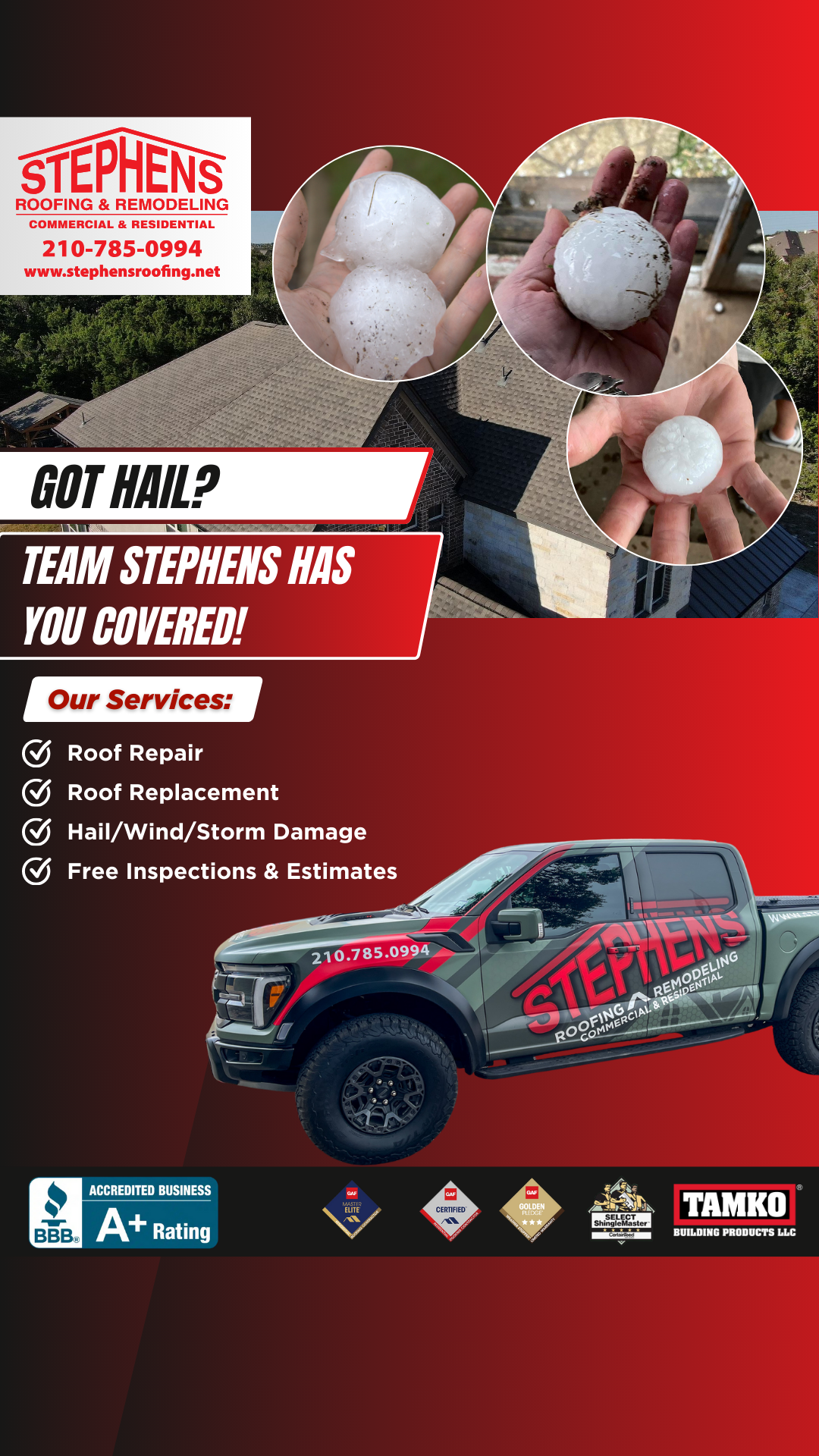 Stephens Roofing & Remodeling Facebook ad