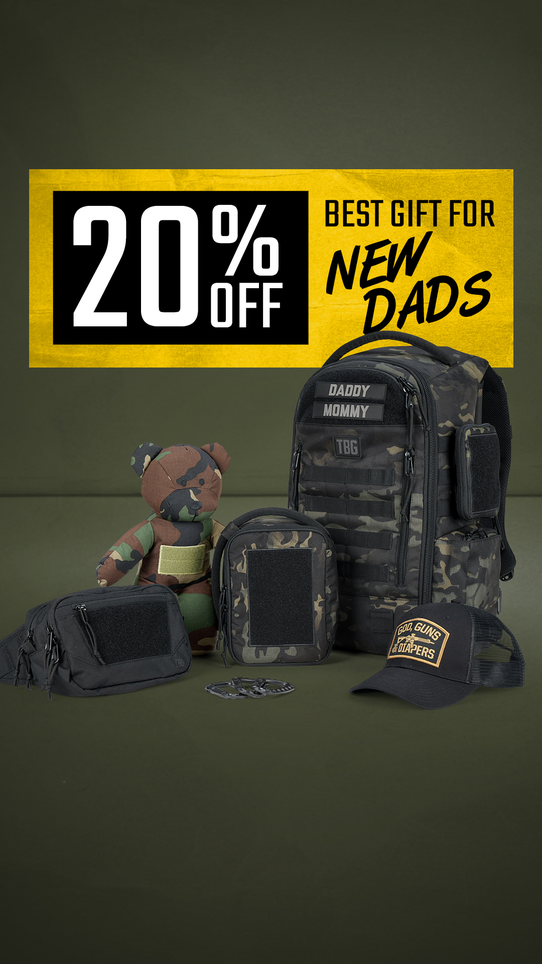 Tactical Baby Gear Facebook ad
