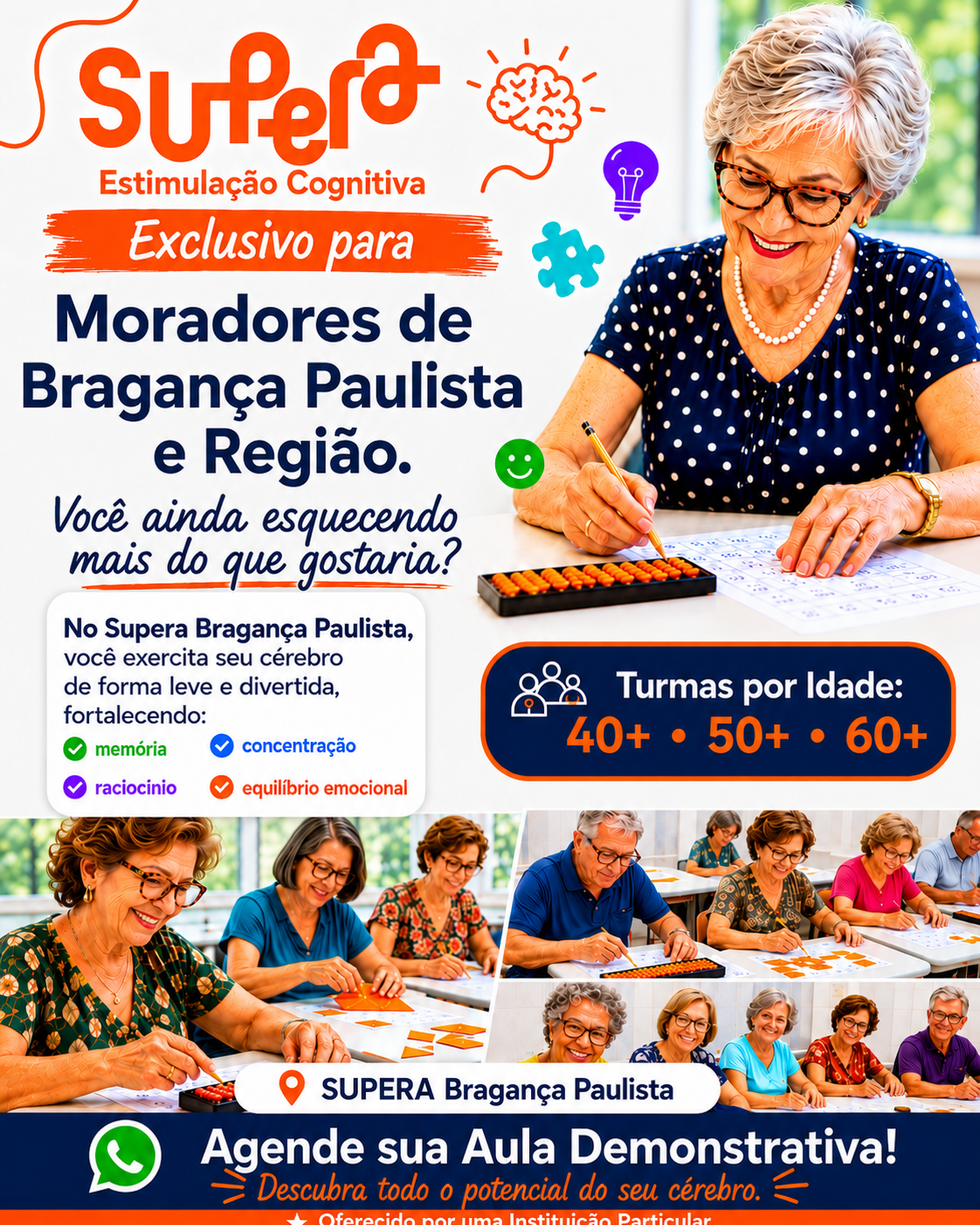 Método Supera Bragança Facebook ad: Agendar Aula Exclusiva