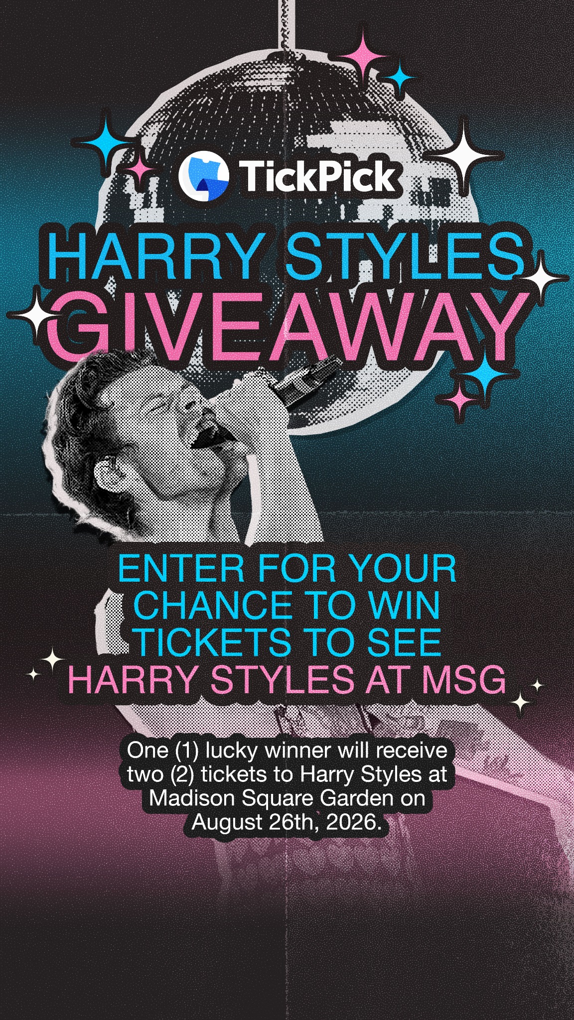 TickPick Facebook ad: Enter to win two tickets to Harry's opening night!
