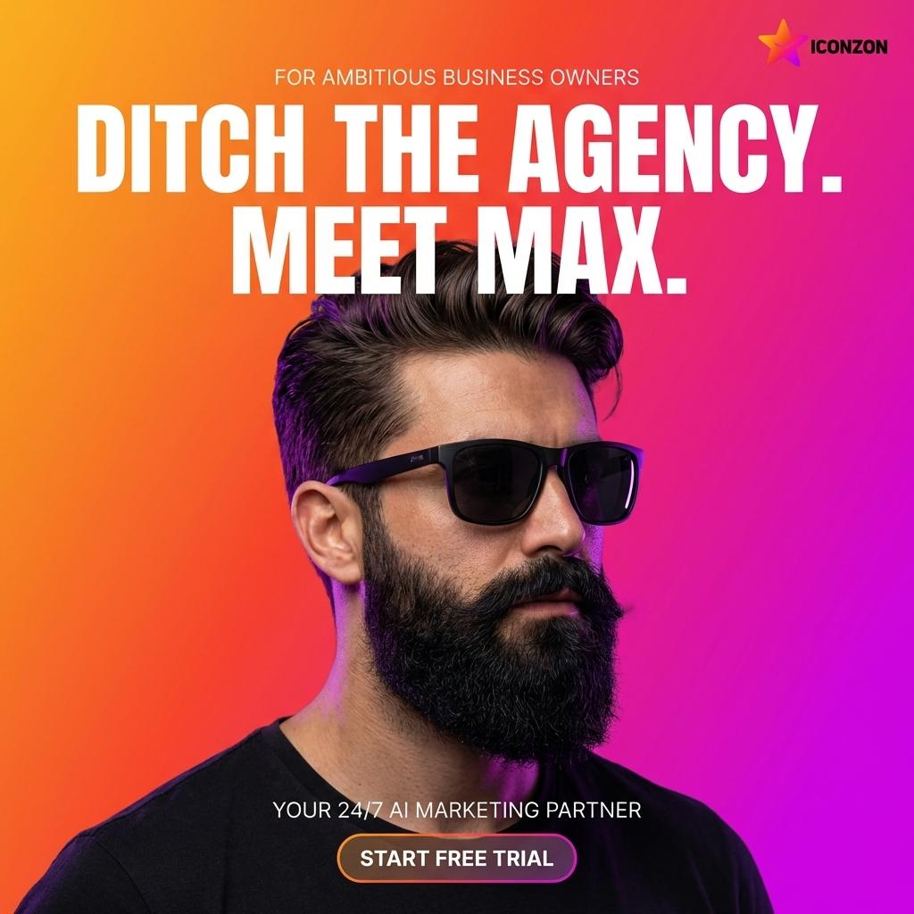 Iconzon.com Facebook ad: Stop wasting your ad budget