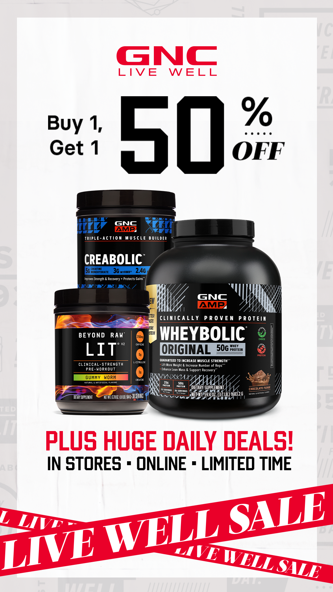 GNC Live Well Facebook ad
