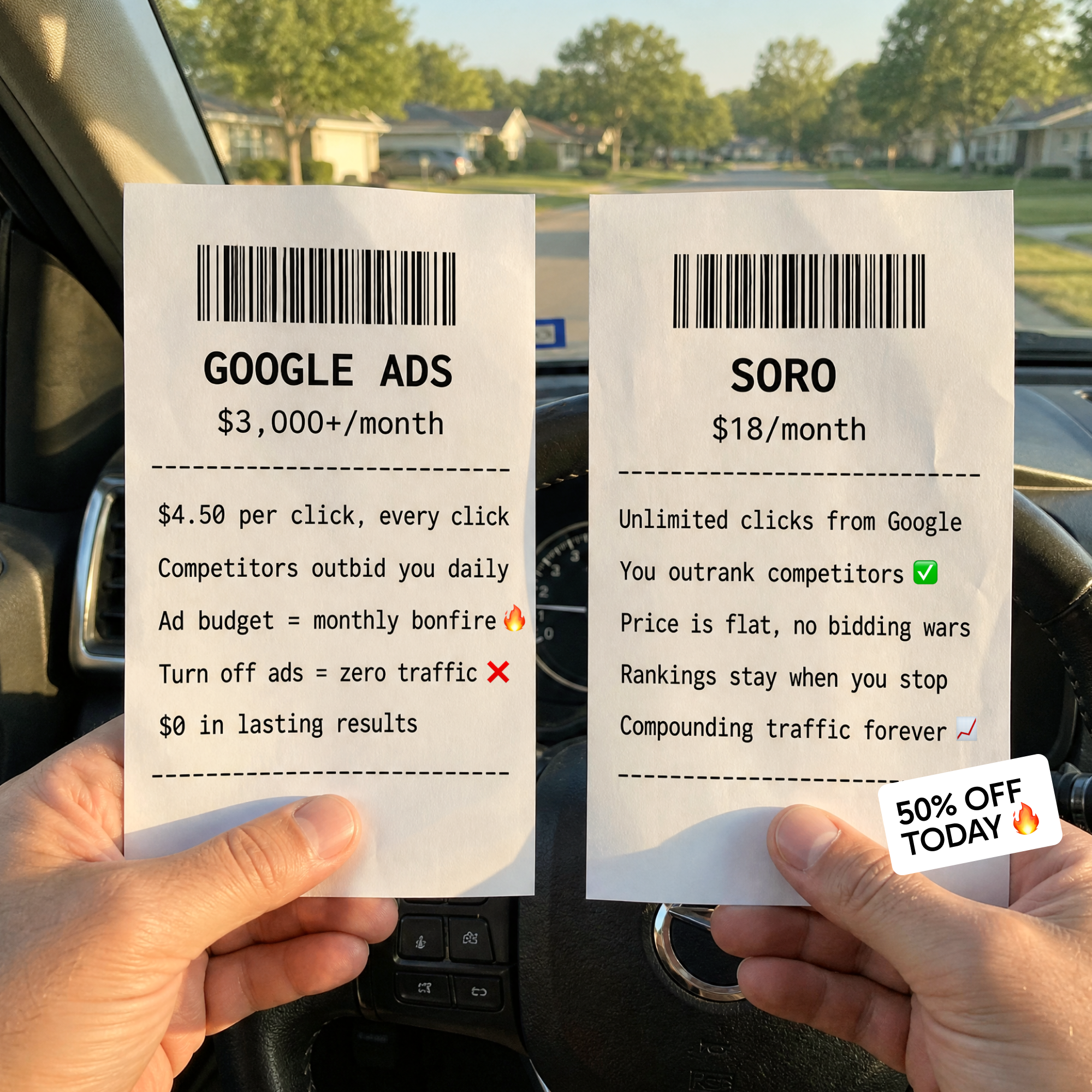 Soro SEO Facebook ad
