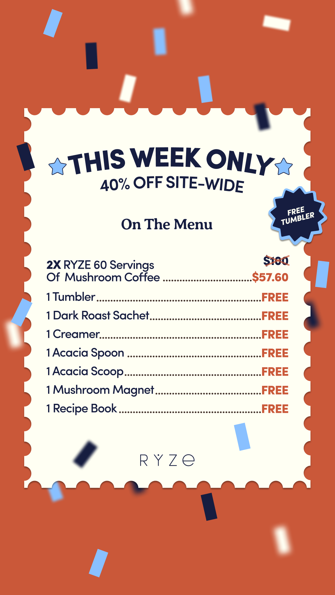 RYZE Superfoods Facebook ad