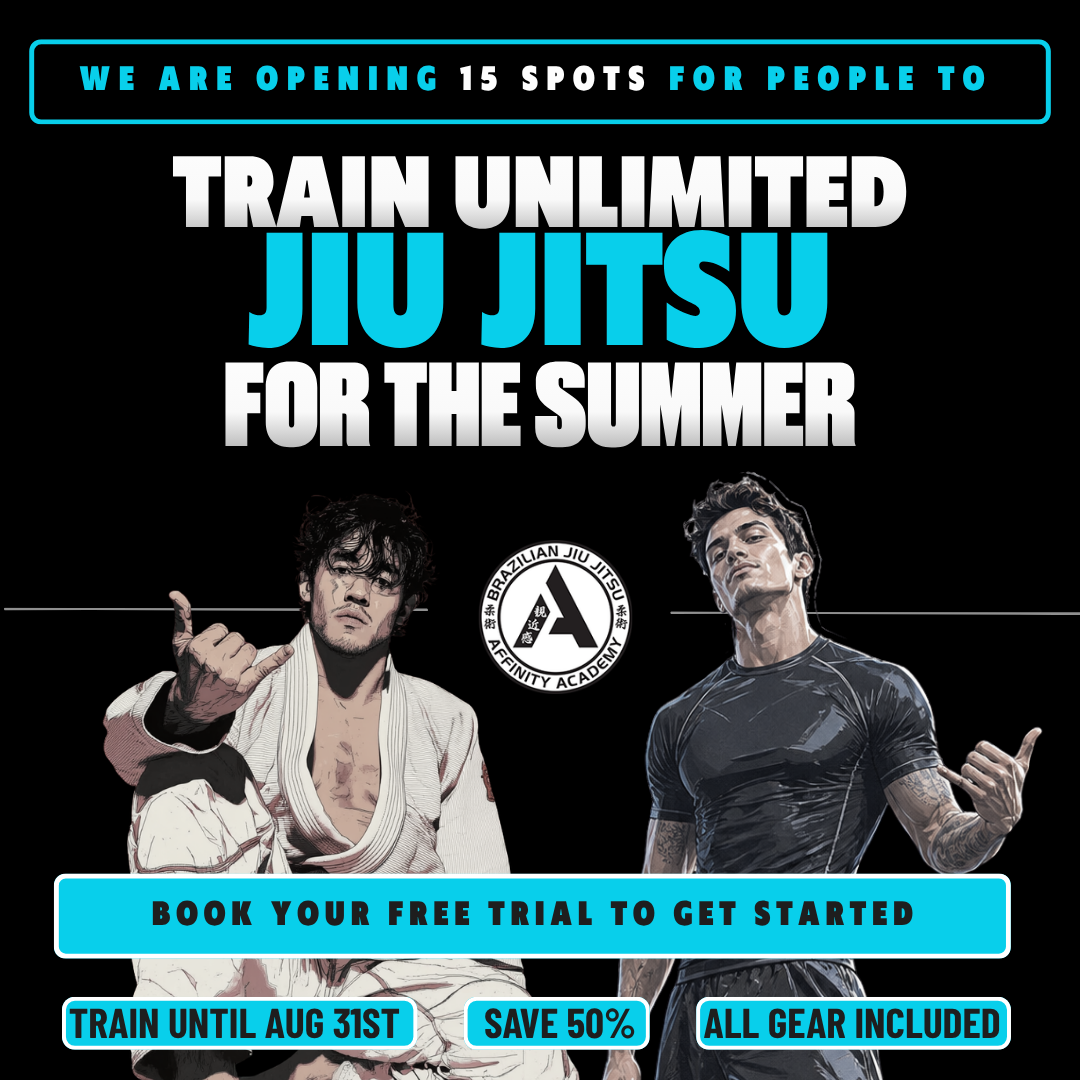 Affinity Academy - Brazilian Jiu Jitsu, Kickboxing & Fitness Facebook ad: BOOK YOUR FREE FIRST SESSION