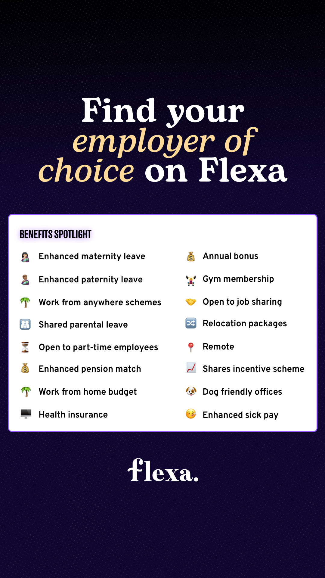 Flexa Facebook ad