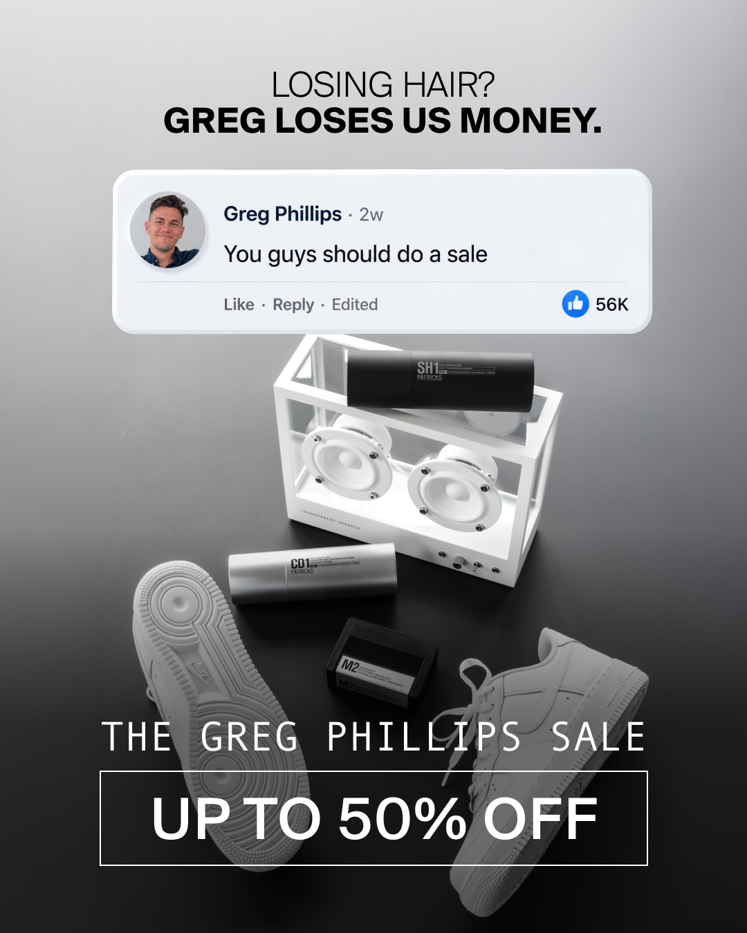 PATRICKS Facebook ad
