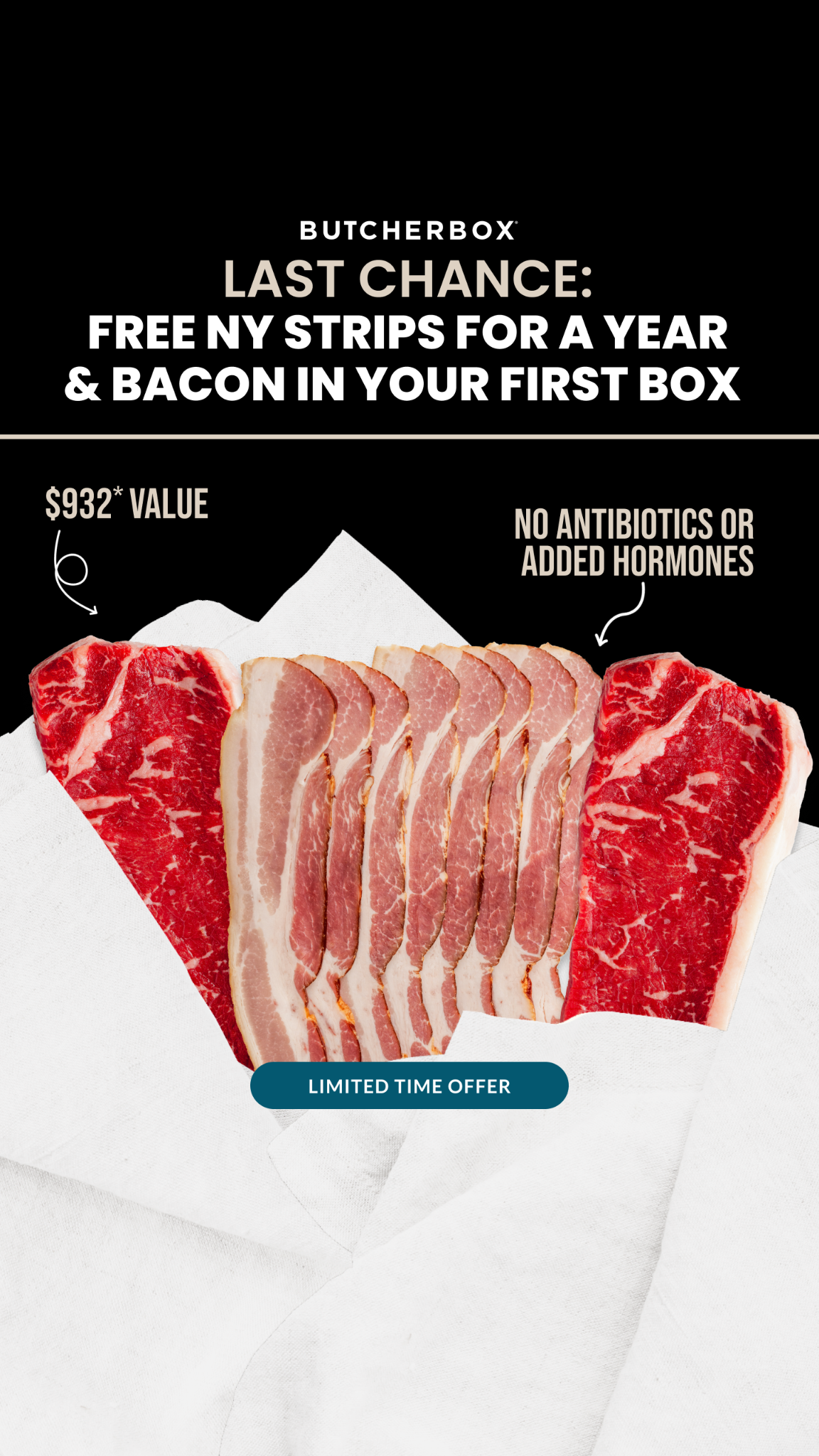 ButcherBox Facebook ad
