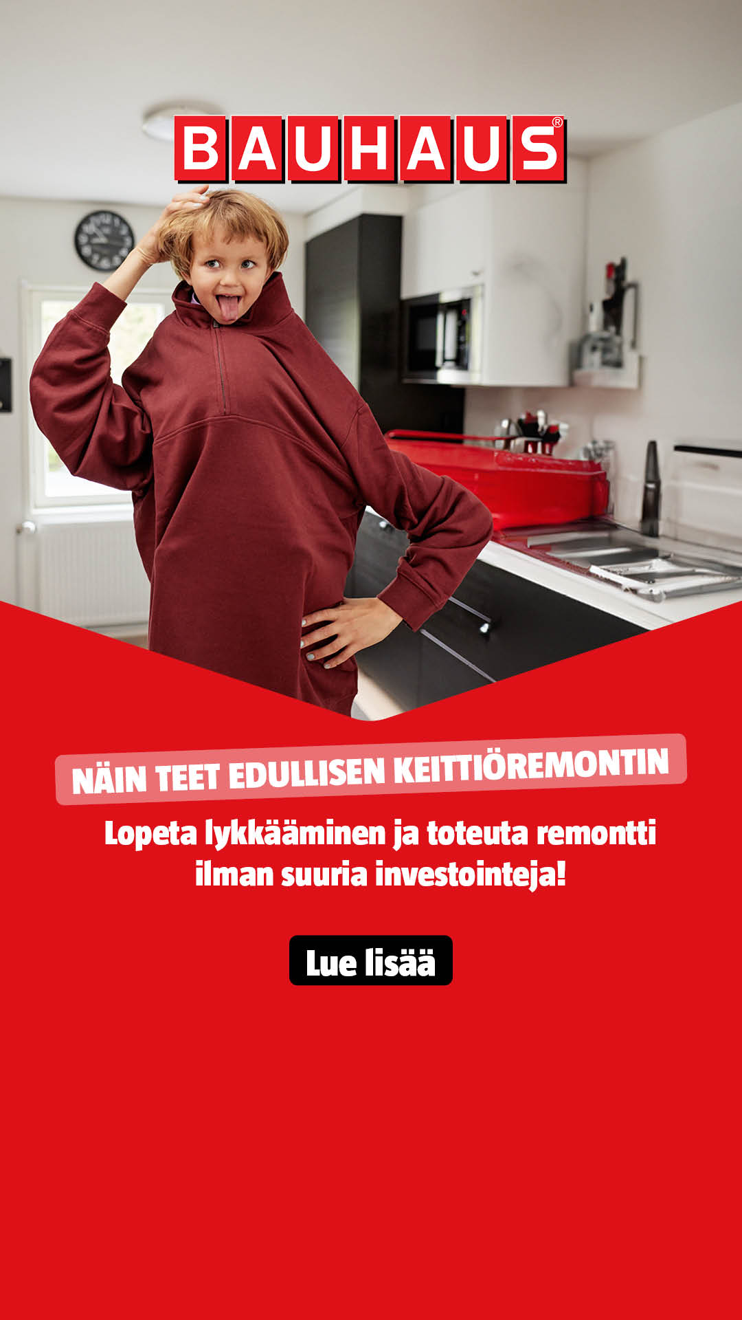 BAUHAUS Suomi Facebook ad