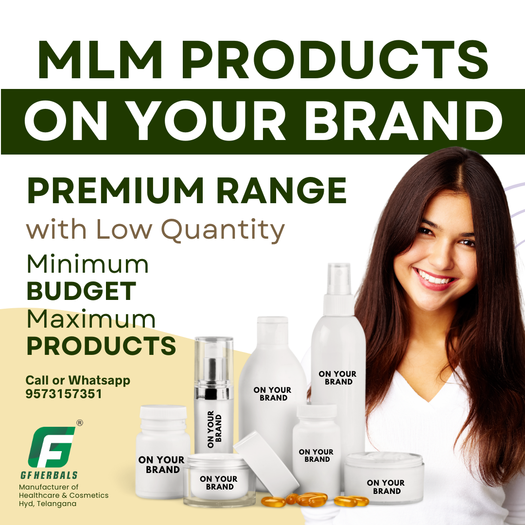 GF Herbals Facebook ad: Custom-Formulated MLM Products for Your Brand