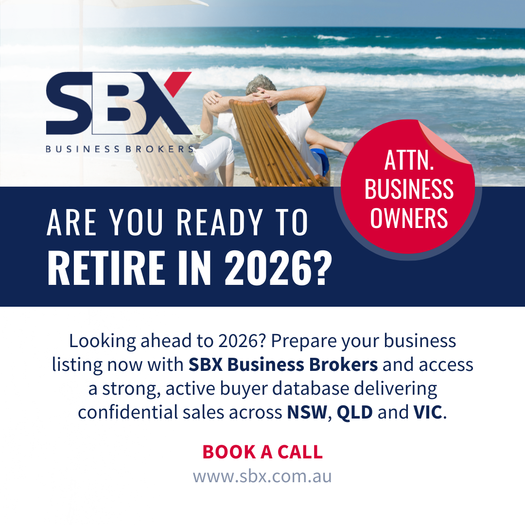SBX Business Brokers Facebook ad: Business Owners - Looking to Retire?