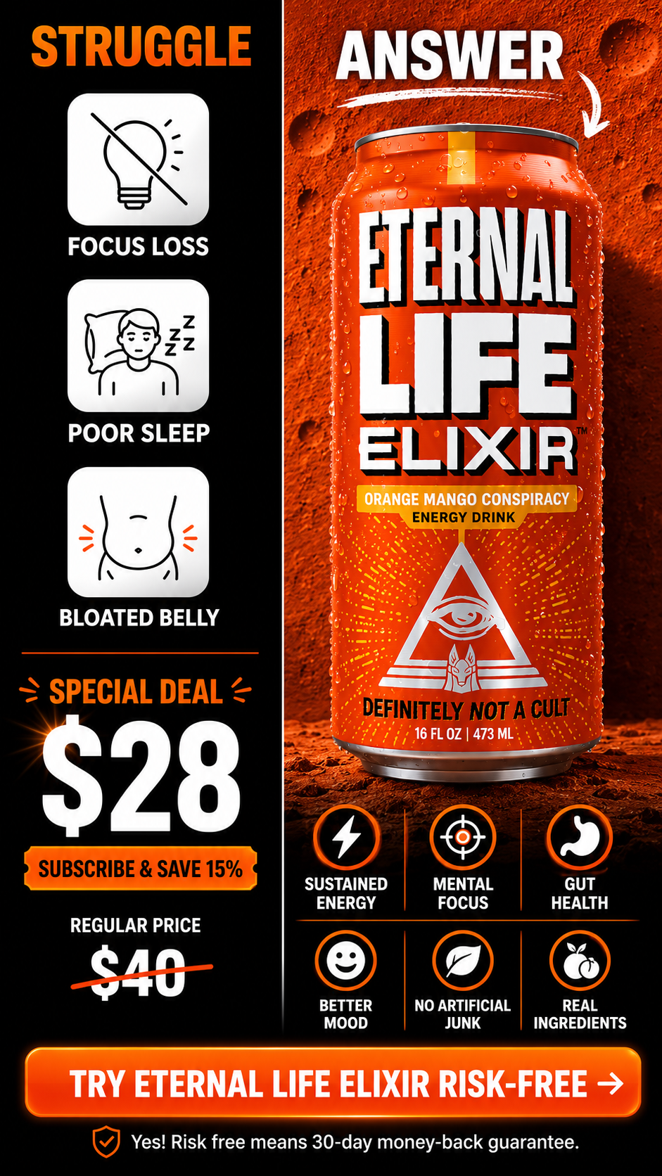Eternal Life Elixir Facebook ad from Jun 4, 2026