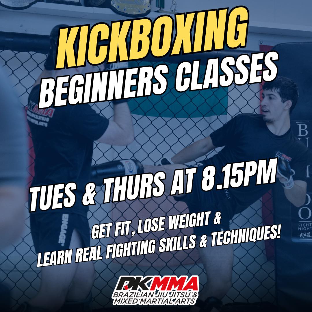 DKMMA Facebook ad: Ever wanted to try kickboxing but felt unsure…