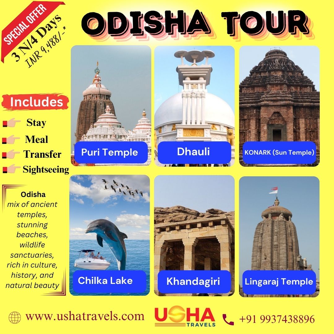 Usha Travels Odisha Facebook ad: Unlock Odisha's Hidden Treasures