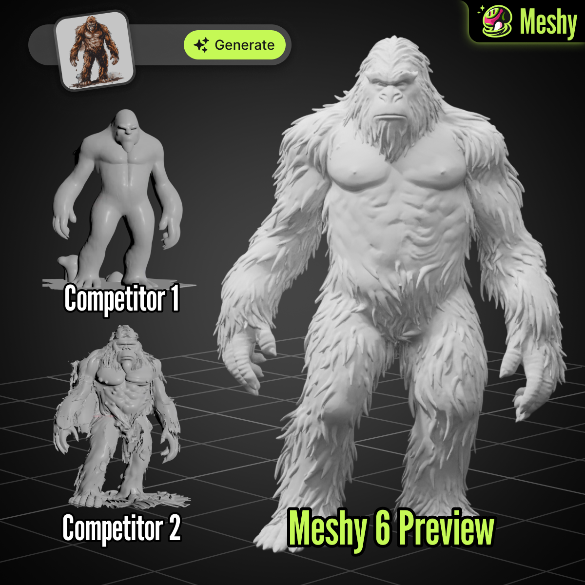 Meshy Facebook ad