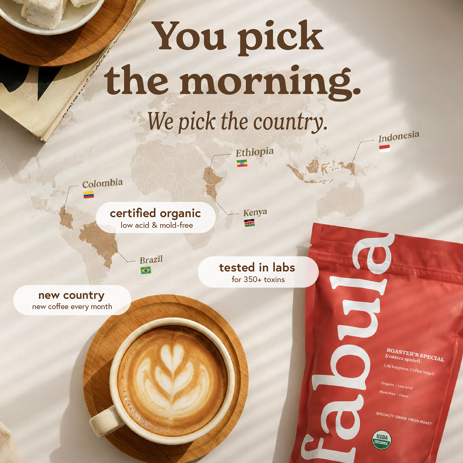 Fabula Coffee Facebook ad