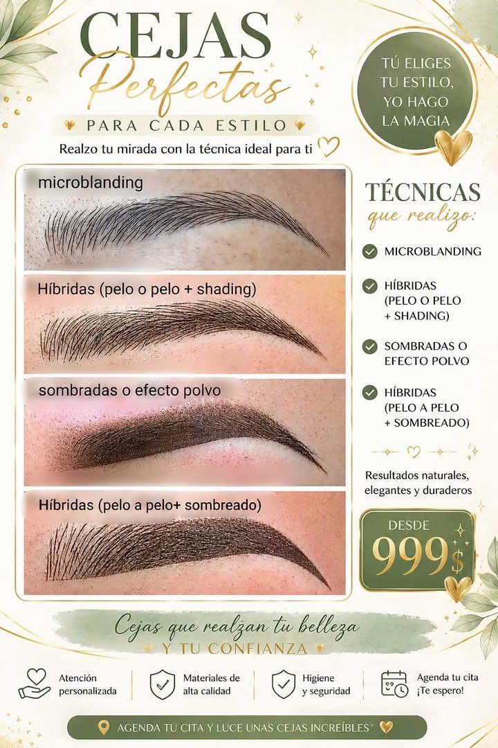 microprigmentacion y servicios de belleza Facebook ad: La mirada cambia… cuando tus cejas comienzan a…
