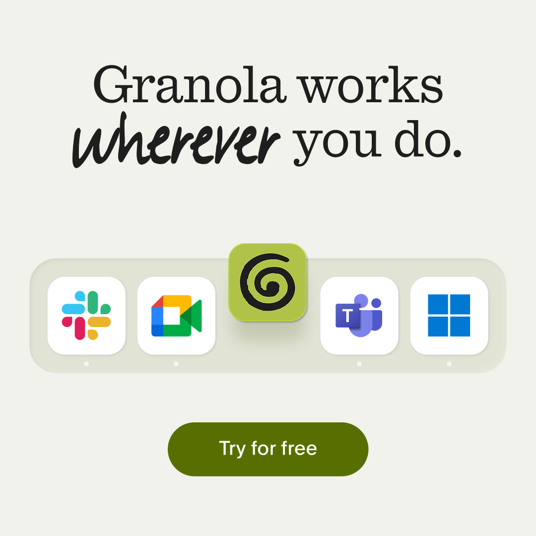 Granola ai Facebook ad