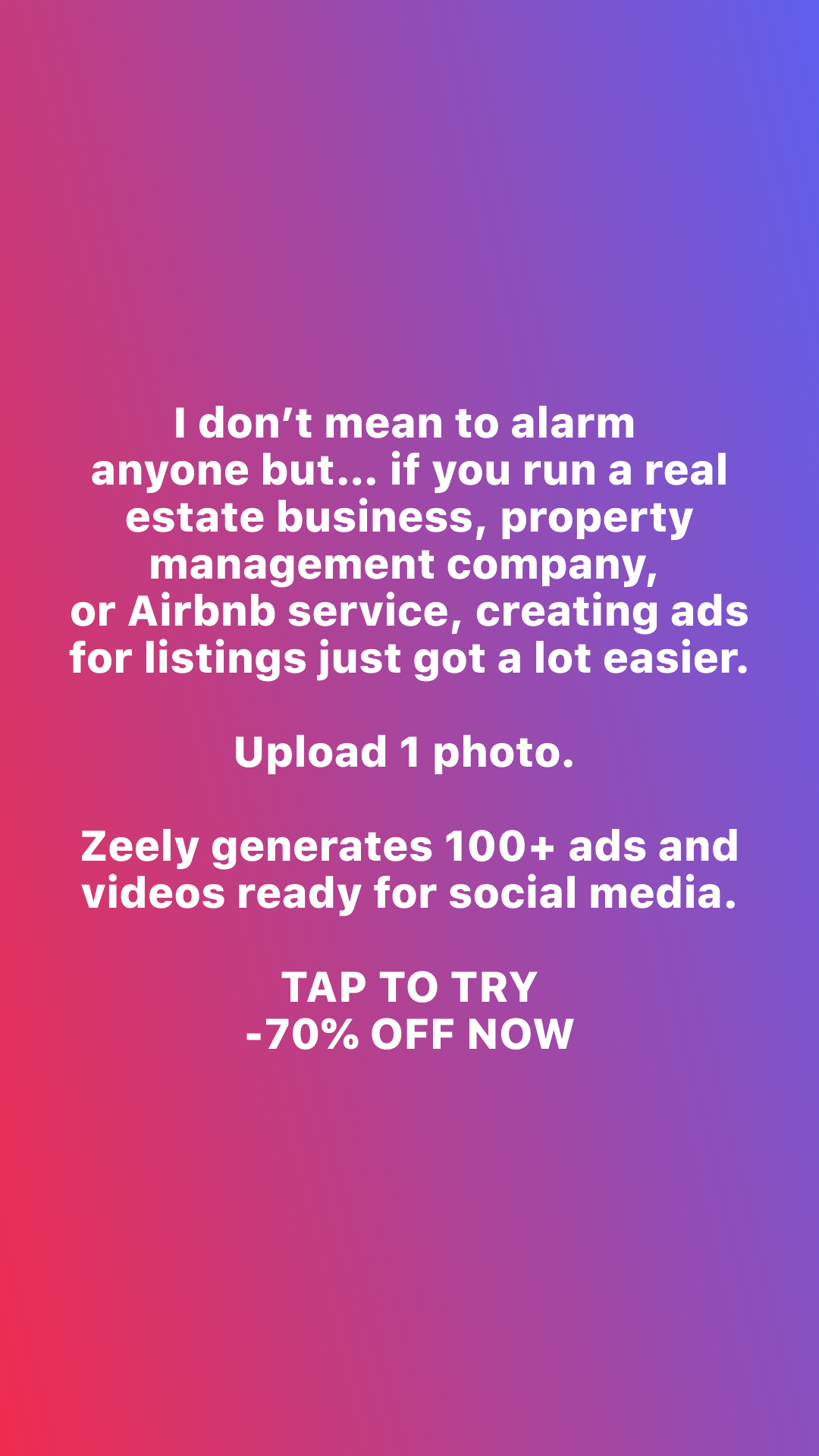Zeely Facebook ad