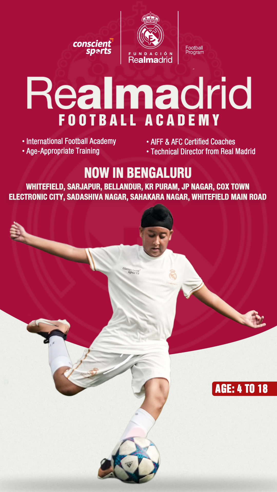 RMF India - Partner Conscient Sports Facebook ad