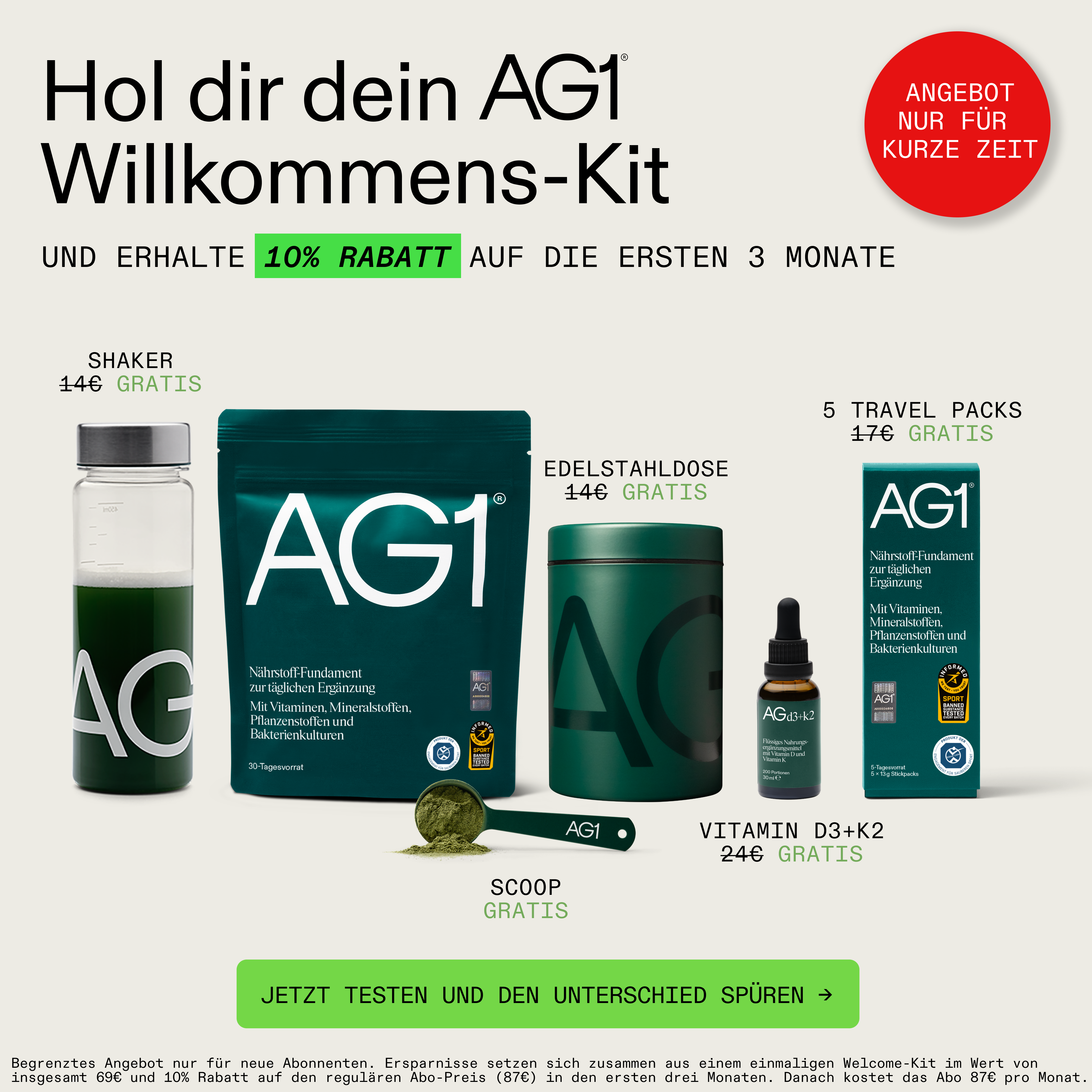 AG1 Deutschland Facebook ad