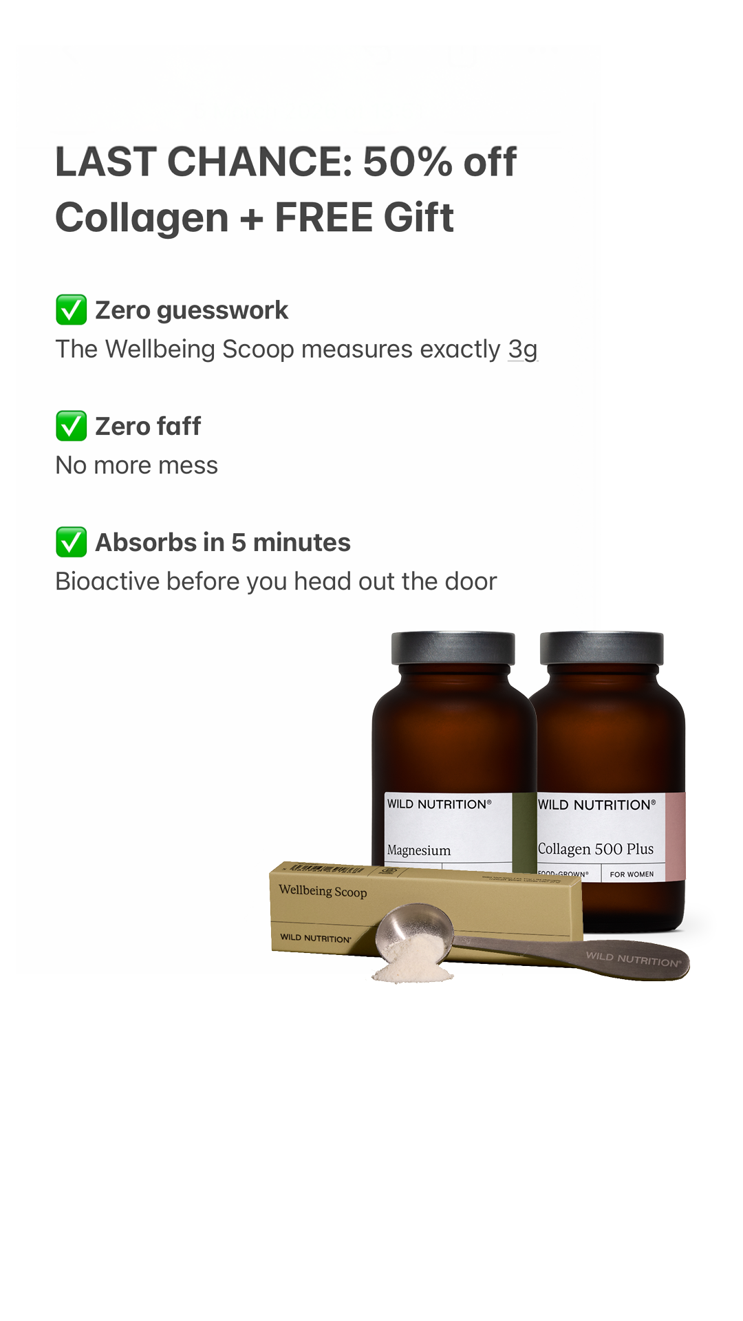 Wild Nutrition Facebook ad