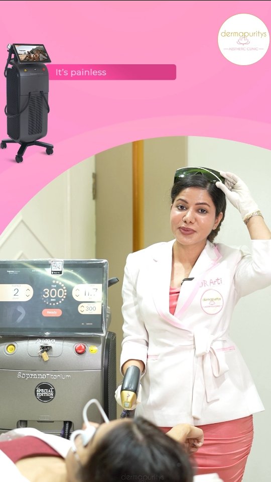 Derma Puritys Facebook ad: Soprano Titanium vs.
