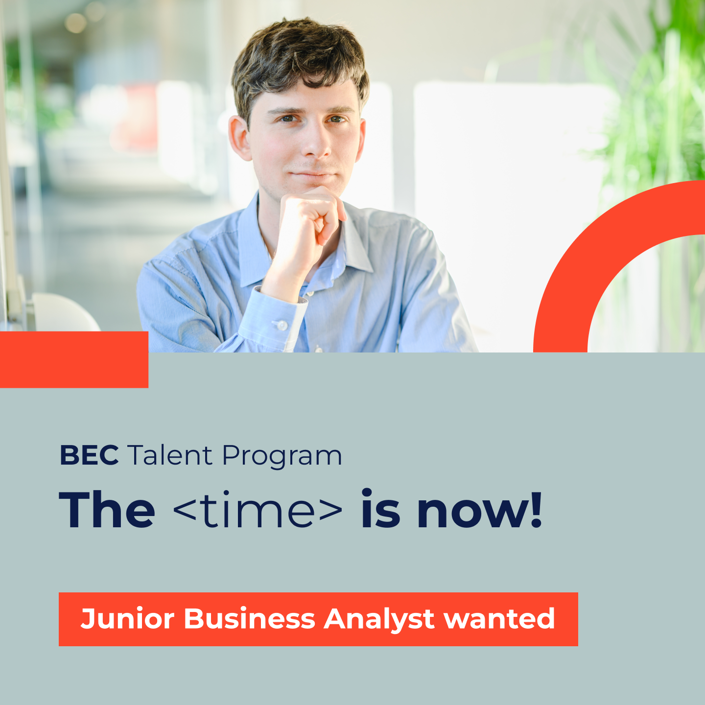 BEC Financial Technologies Facebook ad: The <time> is now!