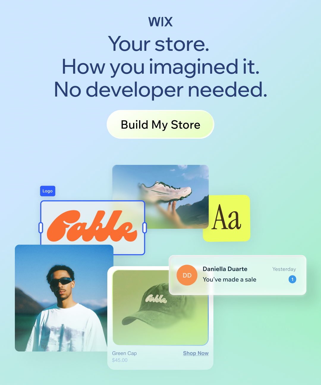 Wix Facebook ad