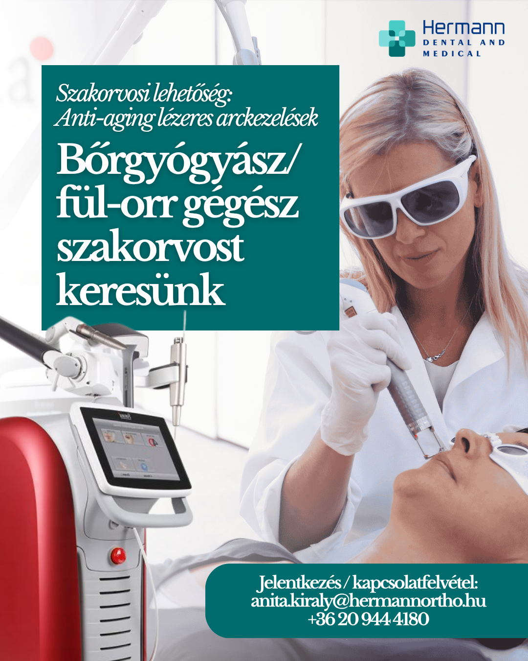 Hermann Dental and Medical Facebook ad: Várjuk jelentkezésed!
