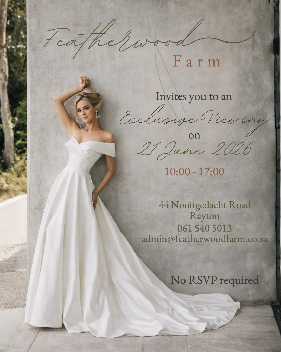 Featherwood Farm Facebook ad: An exquisite wedding venue located just 20 kilometers…
