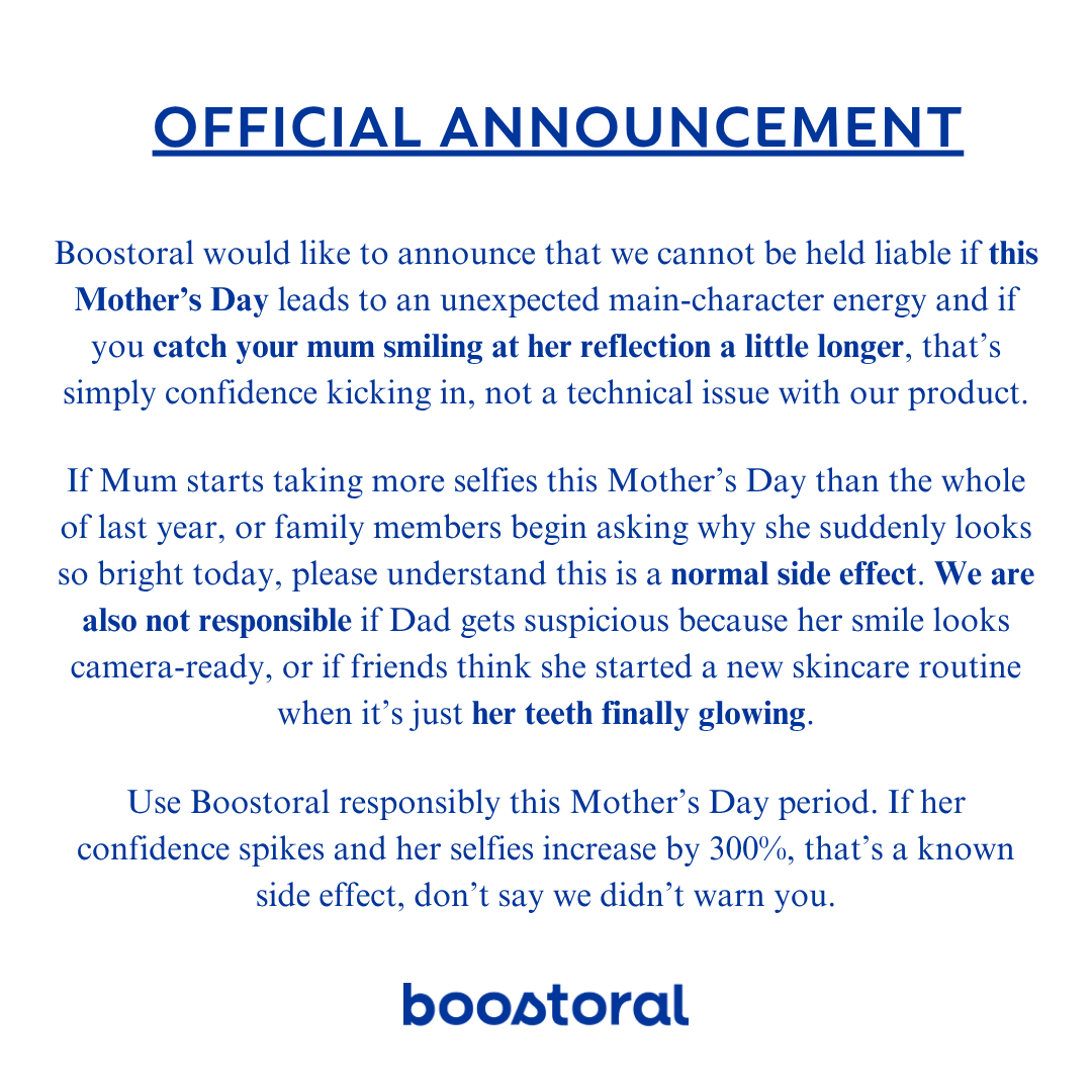 boostoral Facebook ad