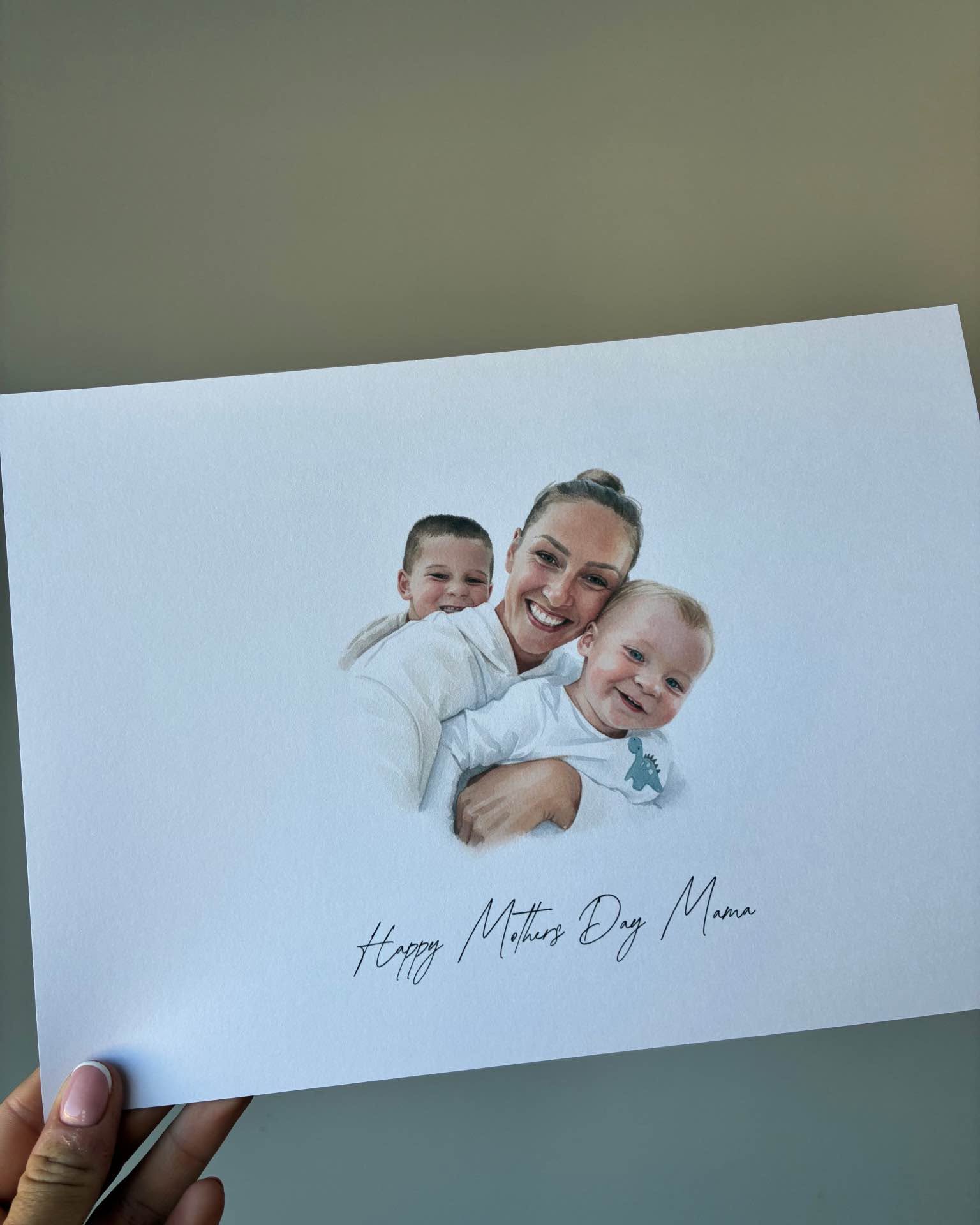 Ellen Twamley Facebook ad: Custom Portraits From Your Photos | Family, Pet, Baby…