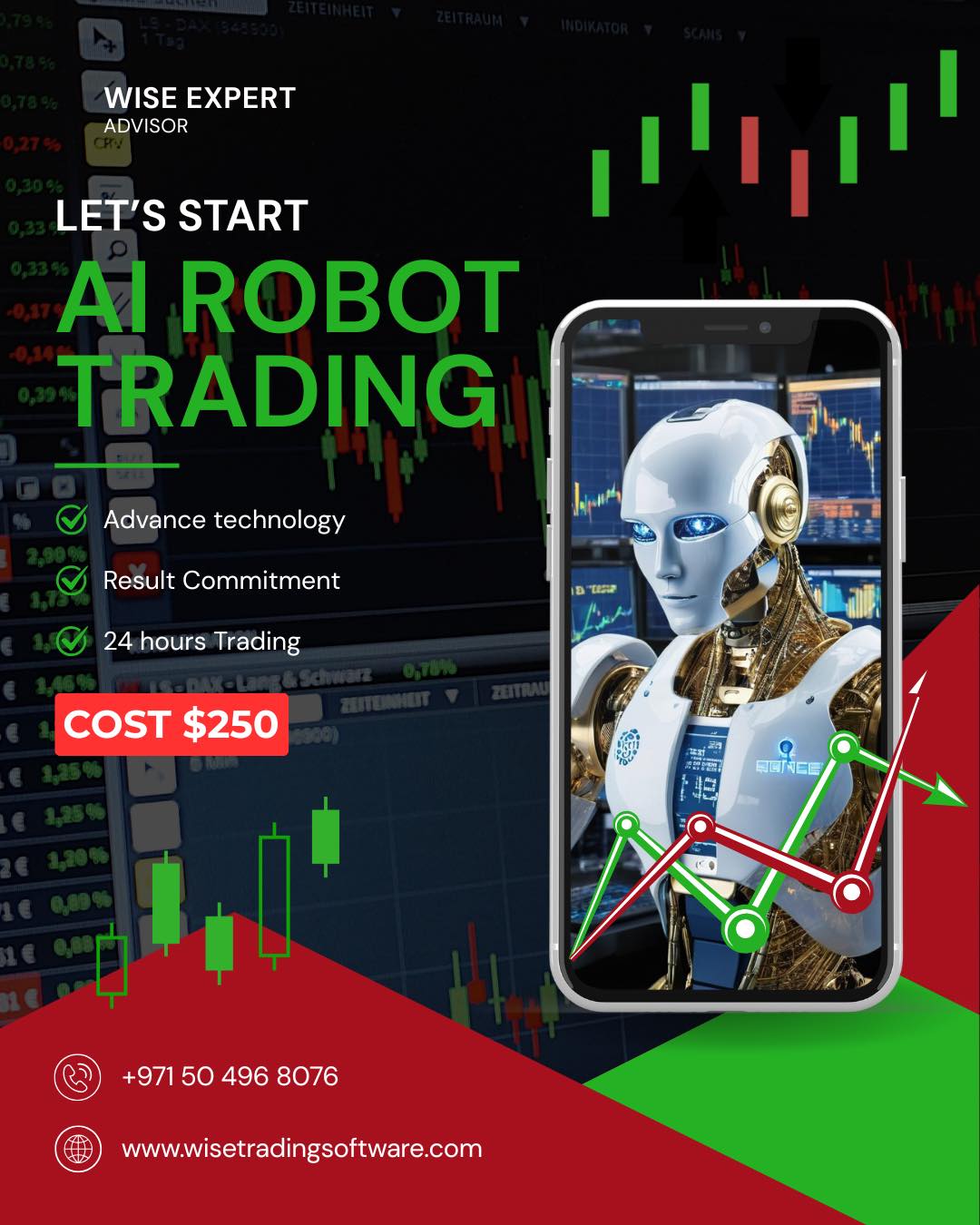 Wise Expert Advisor Facebook ad: � Explore Smarter Trading, No Experience Needed