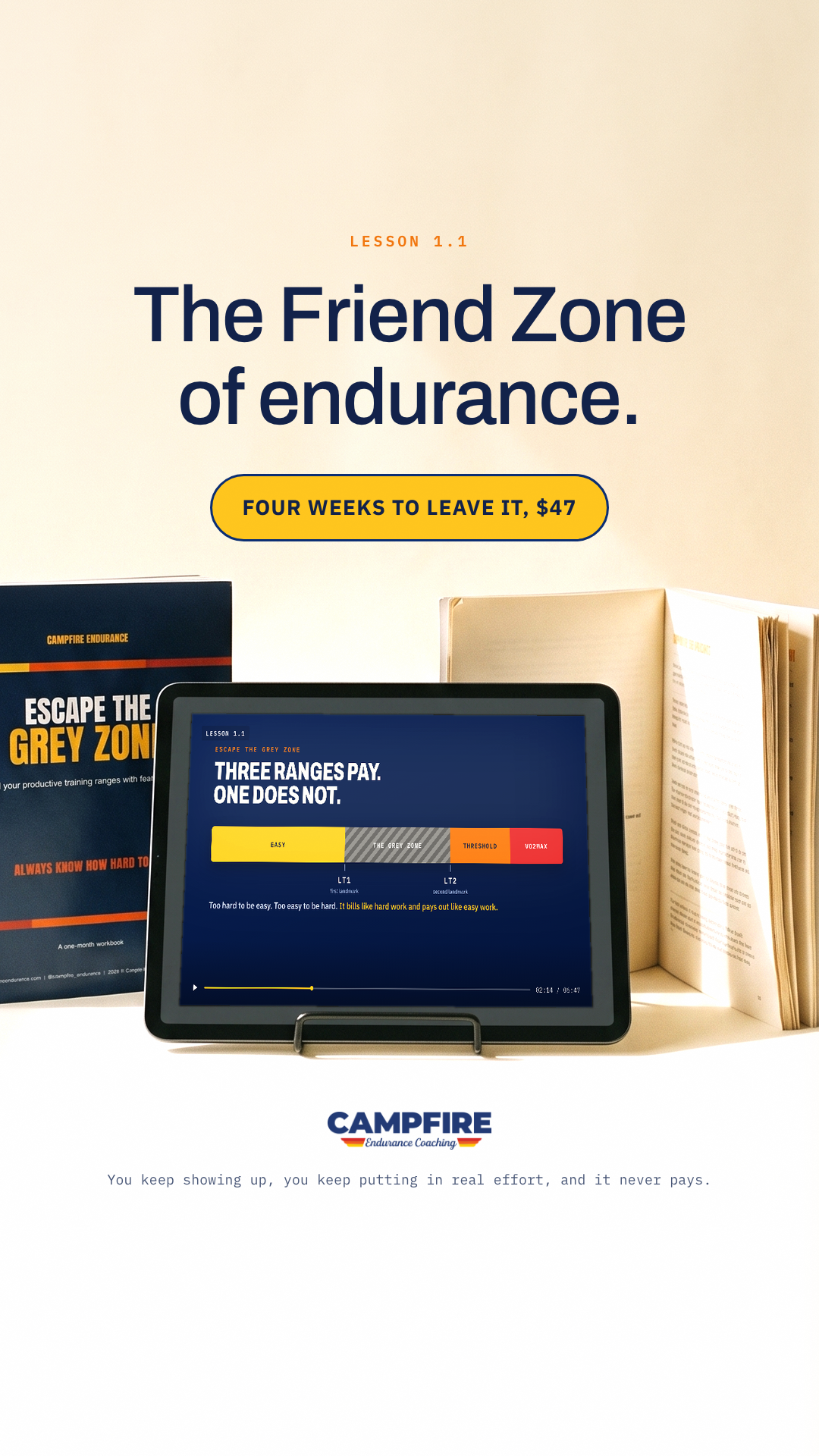 Campfire Endurance Coaching Facebook ad