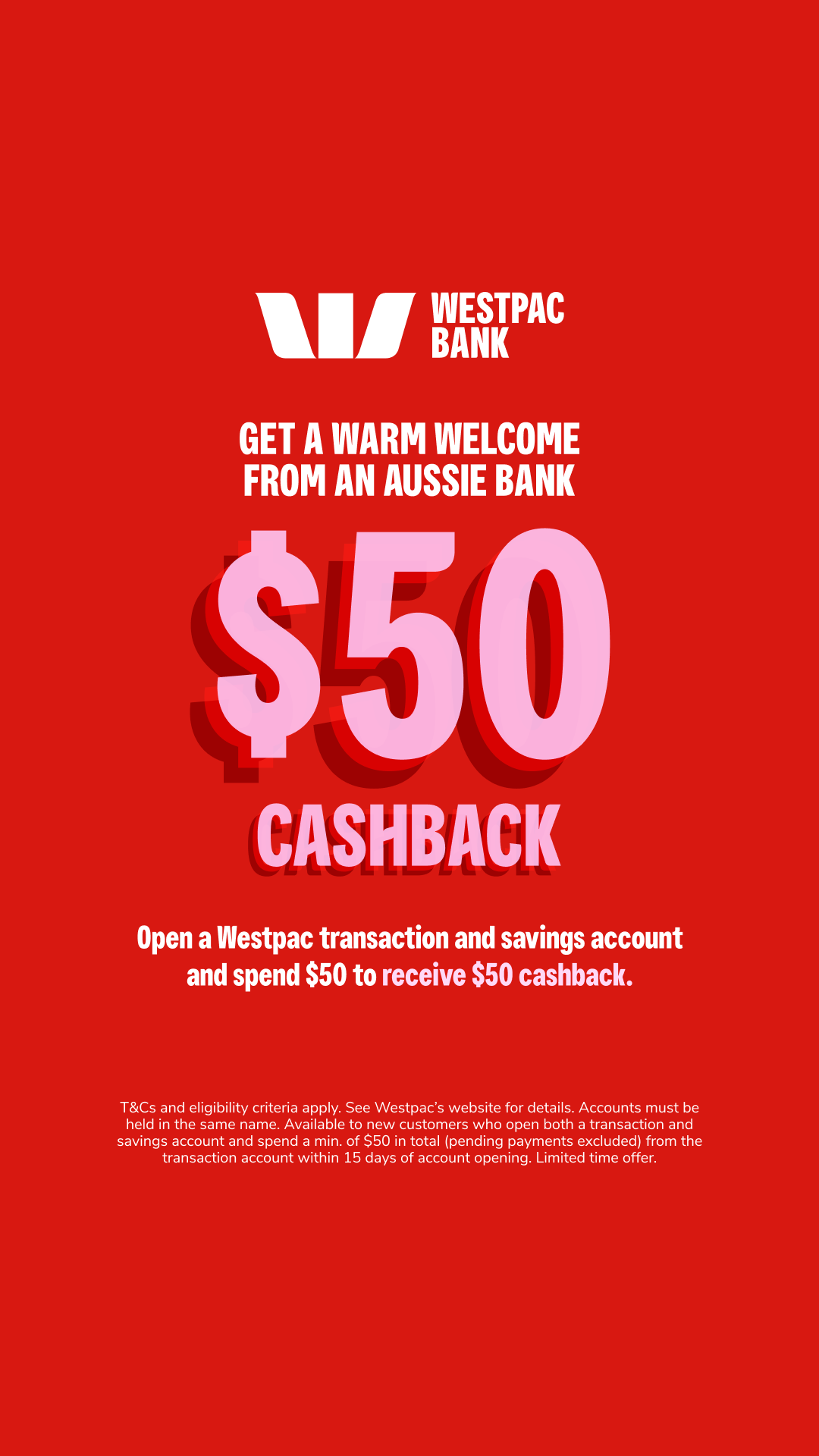 Westpac Facebook ad