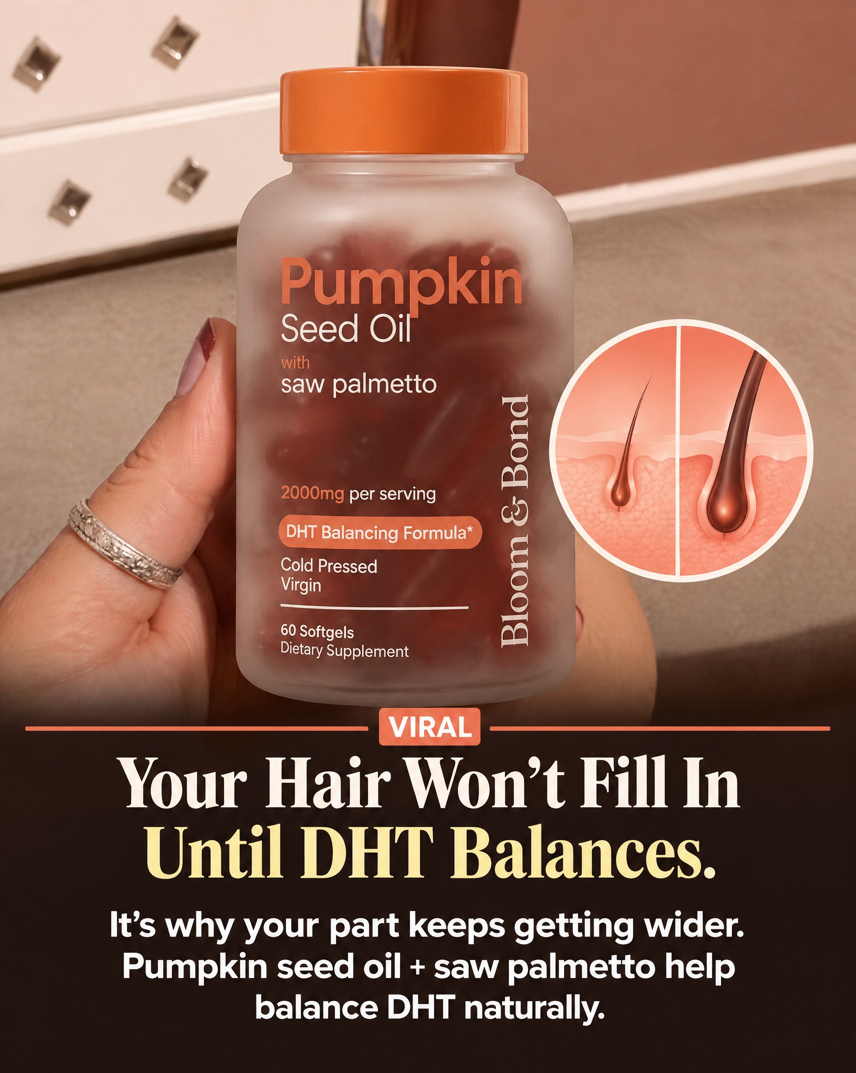 Beauty Reviews Facebook ad: Help Hair Loss Naturally