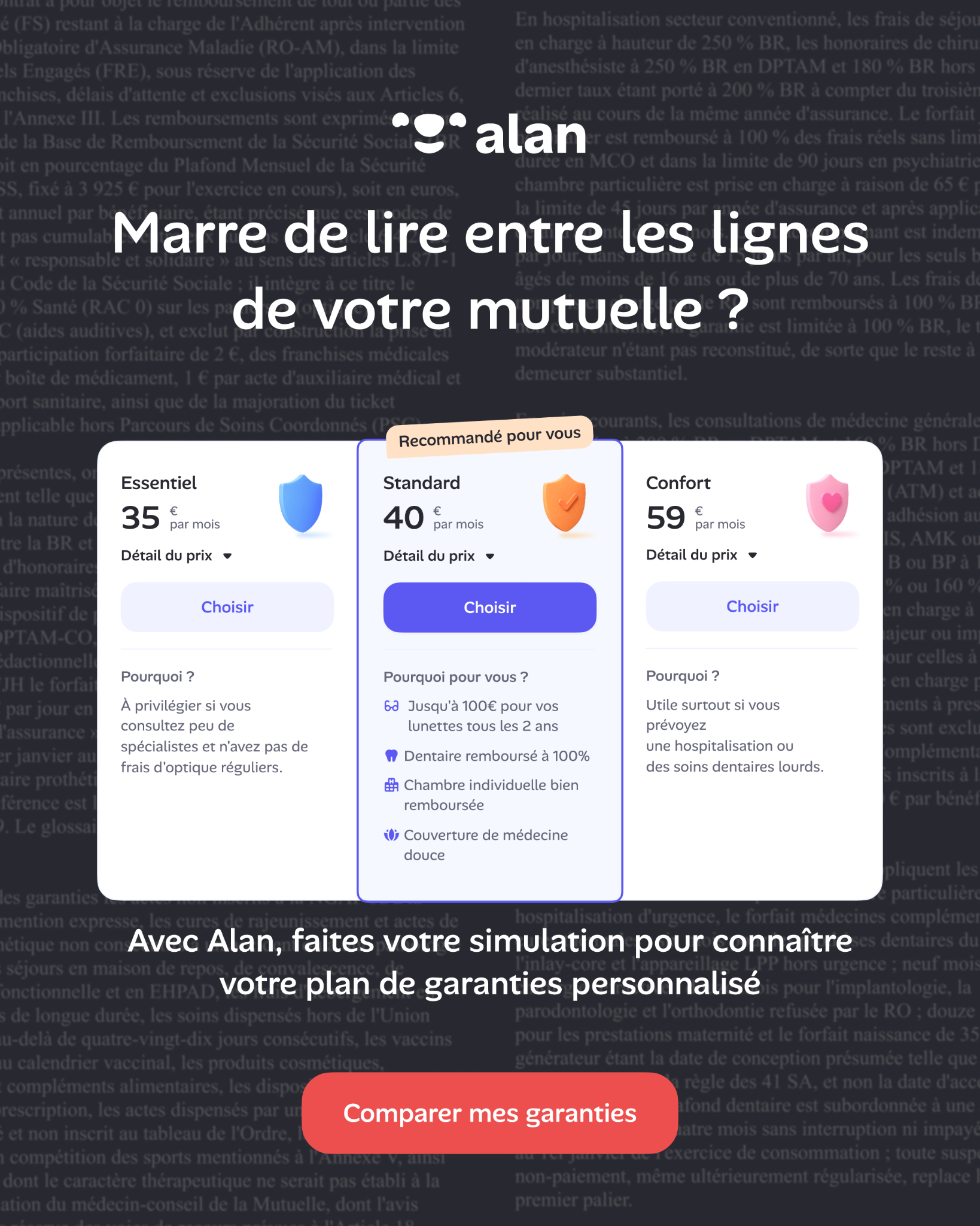 Alan Facebook ad: Rejoignez nos 1 000 000 membres