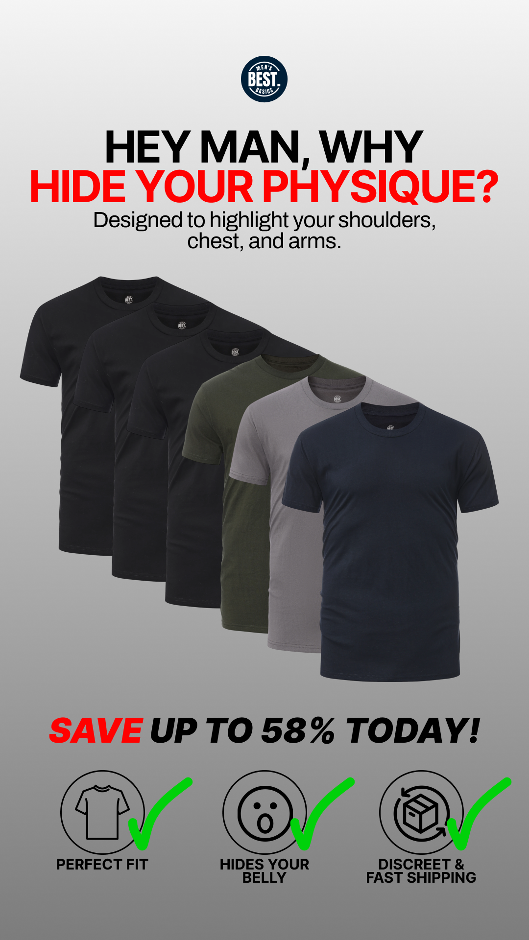 Men's Best Basics Facebook ad