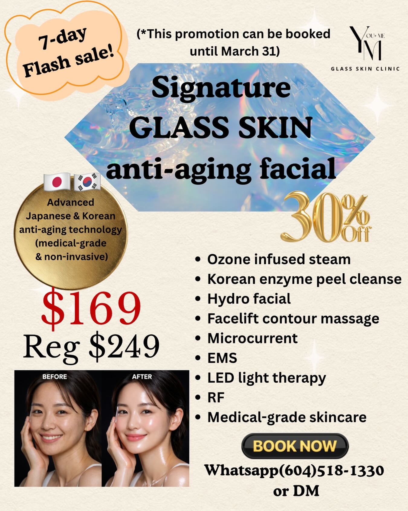 YM beauty Facebook ad