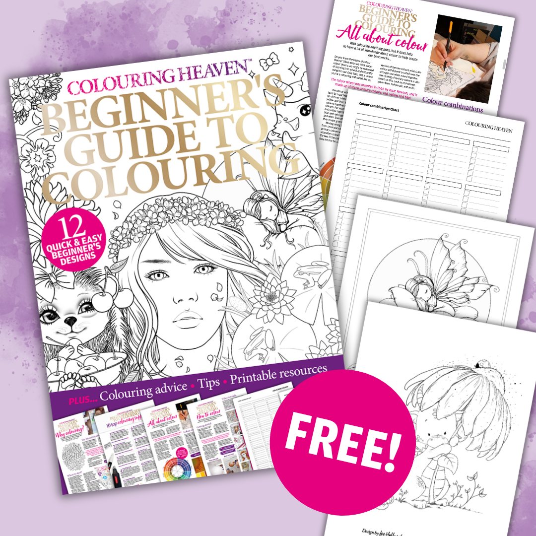 Colouring Heaven Facebook ad: Download and print for free