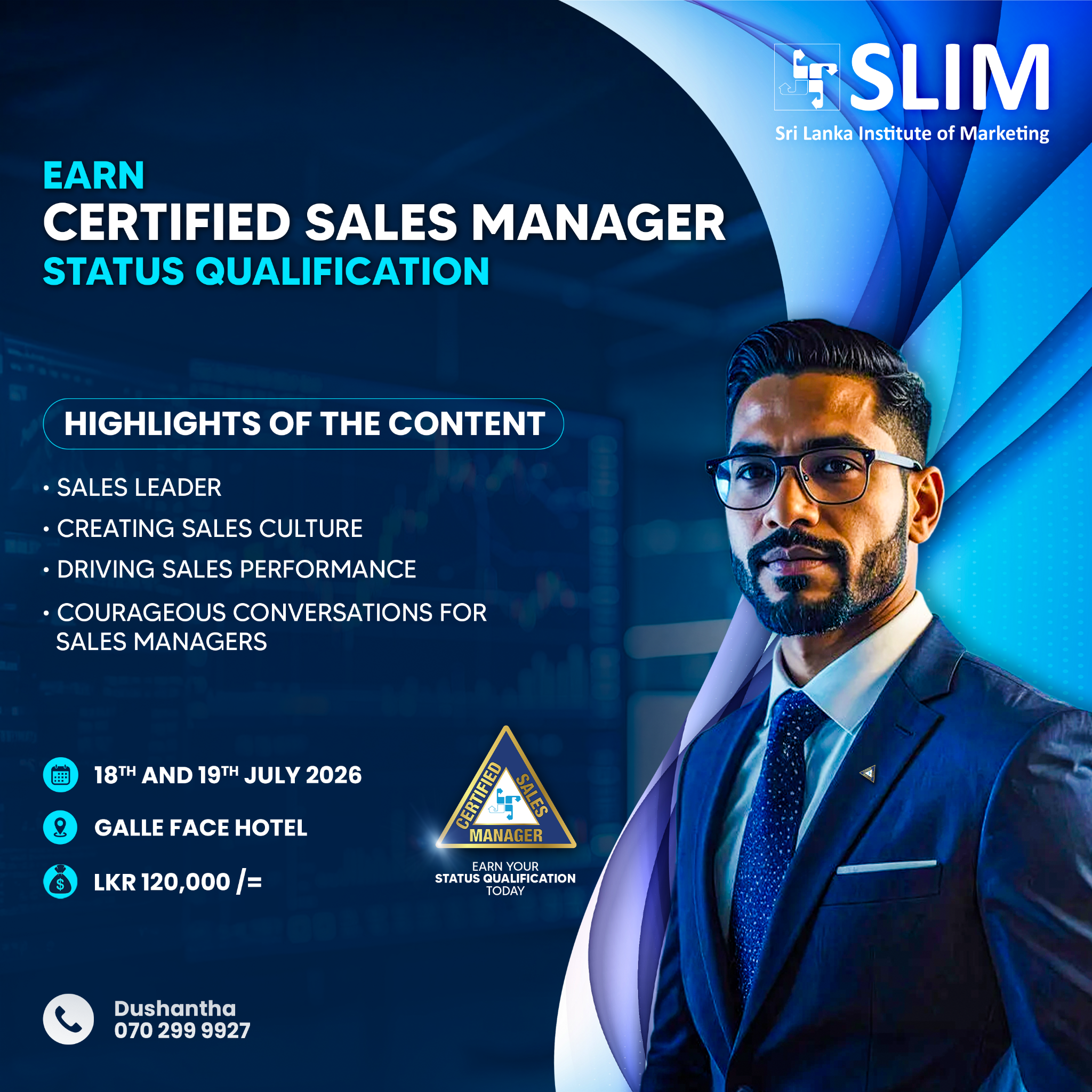 Sri Lanka Institute of Marketing (SLIM) Facebook ad: Certified Sale's Manager!