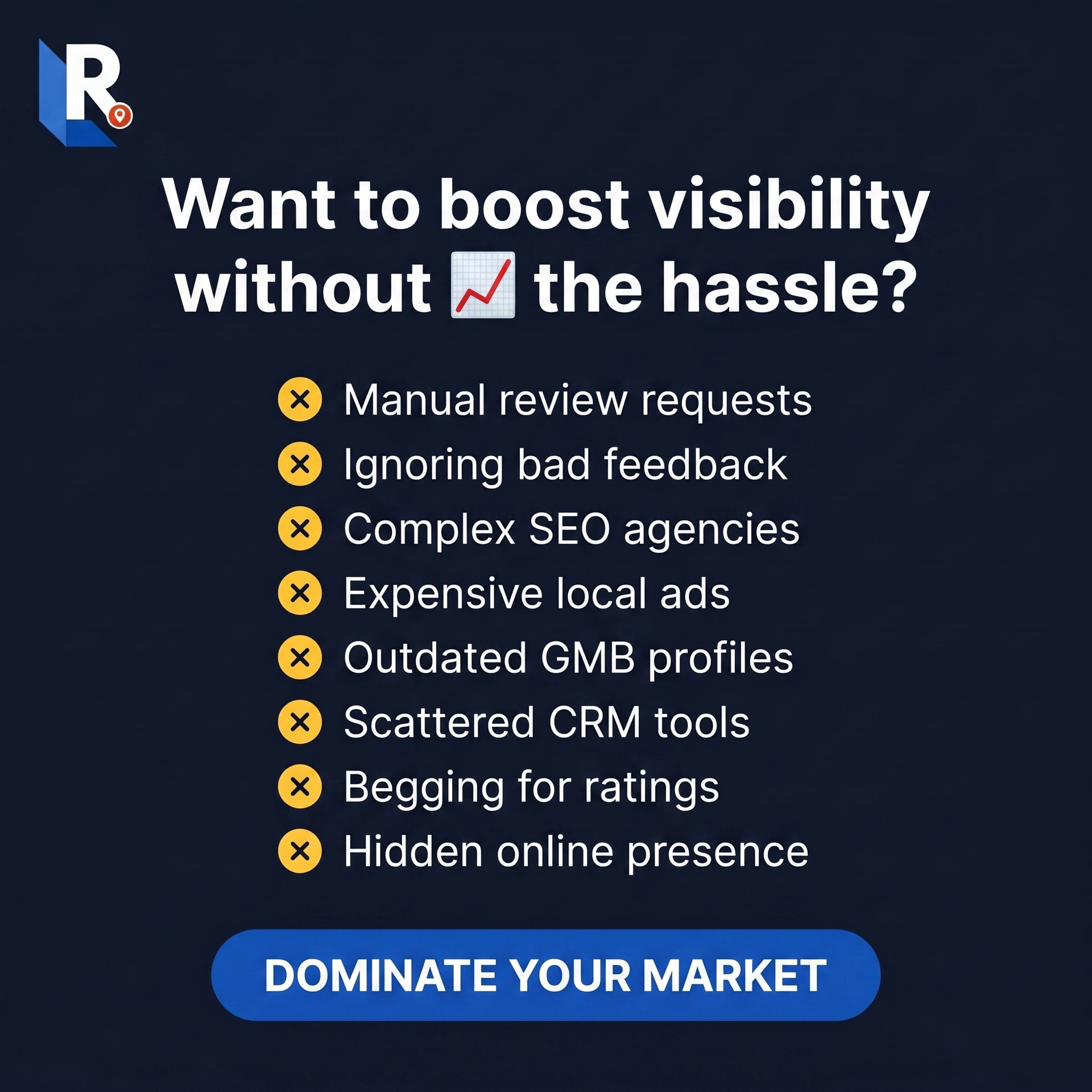 Local Ranker AI Facebook ad: Dominate Your Local Market