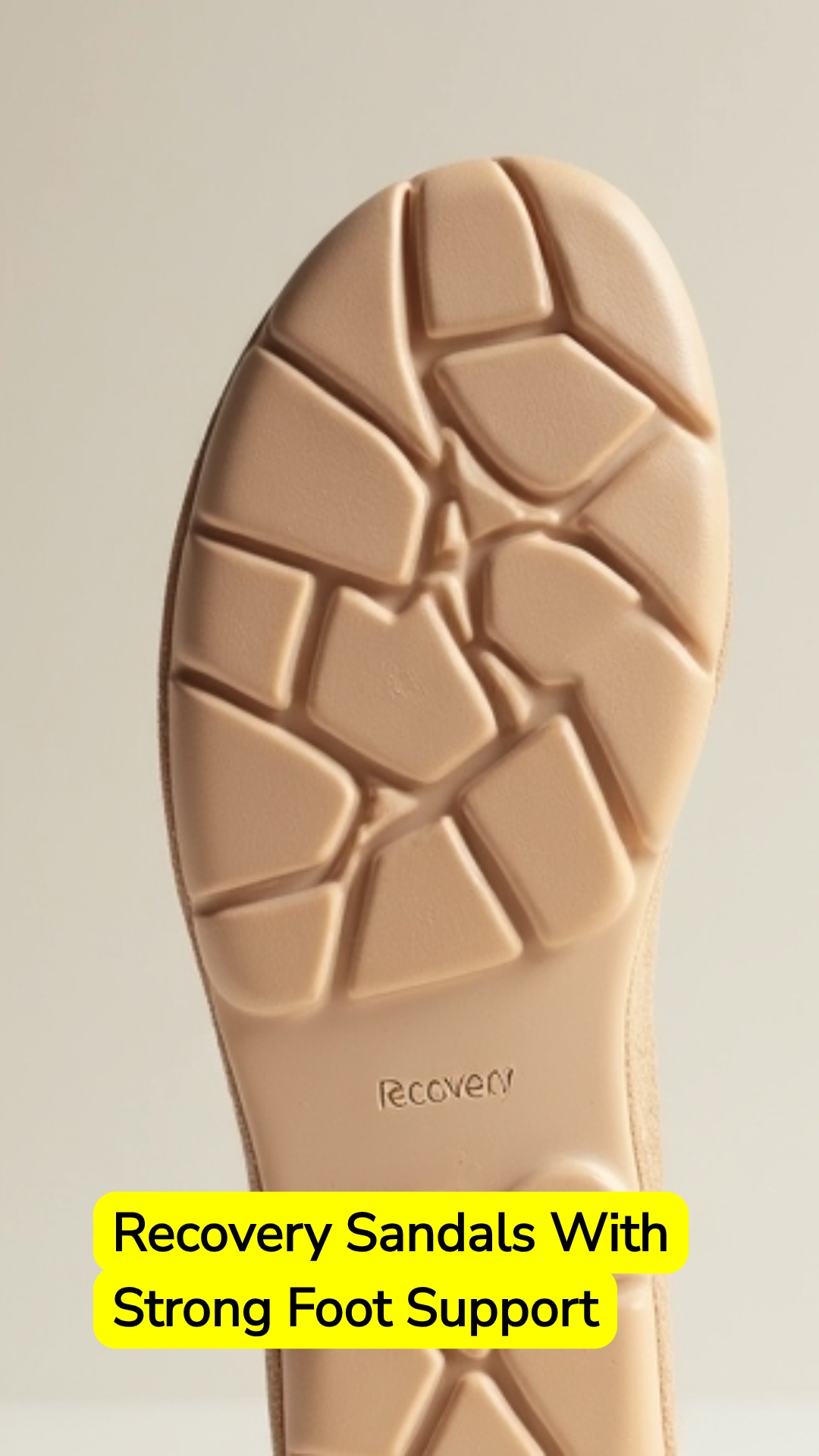 ExploreAnswers Flare Facebook ad: Recovery Sandals With Strong Foot Support.